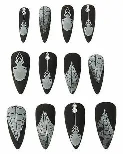 Black Widow Witch Press On Nails