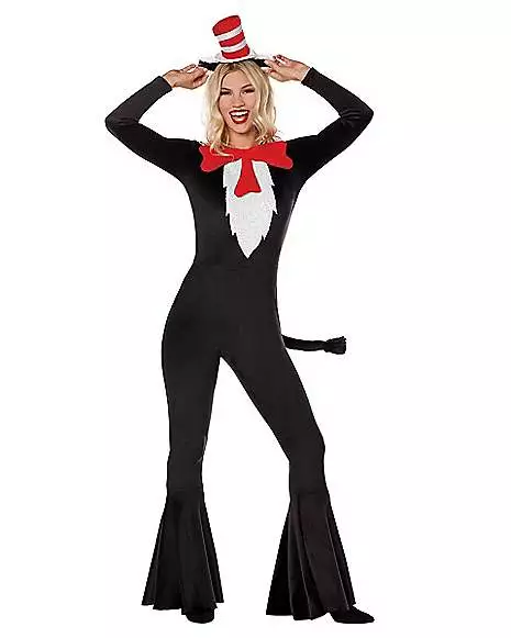 Adult Cat In The Hat Bell Bottom Costume - Dr. Seuss 3 Adult Cat In The Hat Bell Bottom Costume - Dr. Seuss