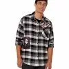 Adult Ghost Face Flannel Shirt 2 Adult Ghost Face Flannel Shirt -Spirit Halloween Shop 01587112 a