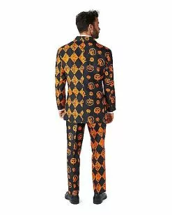 Adult Distressed Pumpkin Party Suit 9 Adult Distressed Pumpkin Party Suit -Spirit Halloween Shop 01587179 c