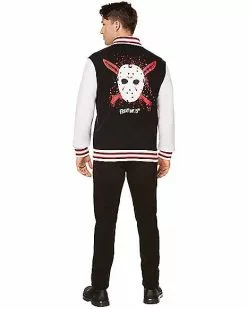 Adult Jason Voorhees Varsity Jacket - Friday The 13th 7 Adult Jason Voorhees Varsity Jacket - Friday The 13th -Spirit Halloween Shop 01587211 c