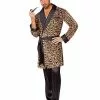 Adult Leopard Casanova Robe 1 Adult Leopard Casanova Robe -Spirit Halloween Shop 01587328 a
