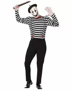 Adult Creepy Mime Costume