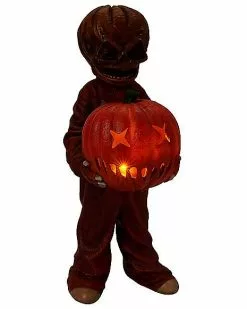 Light-Up Unmasked Sam Statue - Trick 'r Treat 12 Light-Up Unmasked Sam Statue - Trick 'r Treat -Spirit Halloween Shop 01590710 c