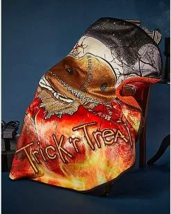 Round Sam Fleece Blanket - Trick 'r Treat -Spirit Halloween Shop 01591981 c