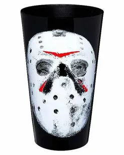 Jason Voorhees Pint Glasses 2 Pack - Friday The 13th 12 Jason Voorhees Pint Glasses 2 Pack - Friday The 13th -Spirit Halloween Shop 01594183 e