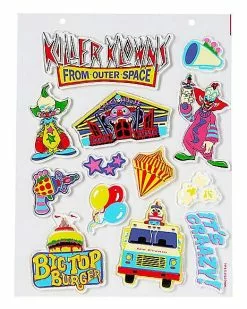Killer Klowns From Outer Space Gel Clings - 2 Pack 8 Killer Klowns From Outer Space Gel Clings - 2 Pack -Spirit Halloween Shop 01598283 c