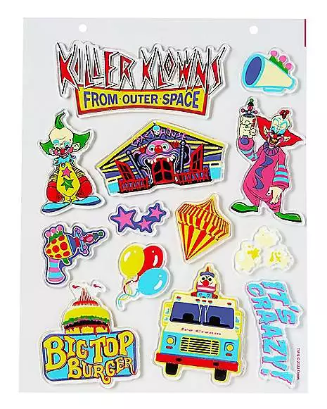 Killer Klowns From Outer Space Gel Clings - 2 Pack 5 Killer Klowns From Outer Space Gel Clings - 2 Pack - Image 3