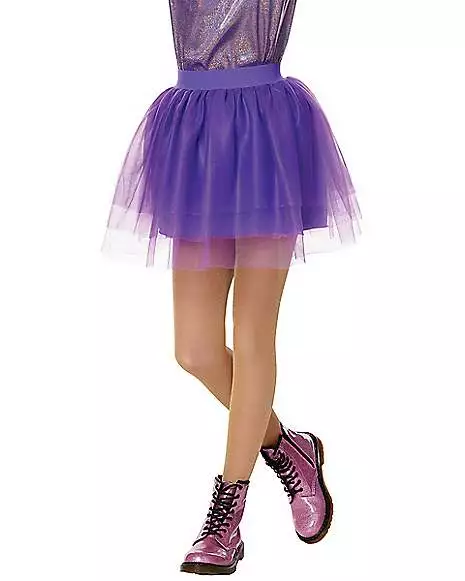 Kids Purple Tulle Skirt 3 Kids Purple Tulle Skirt