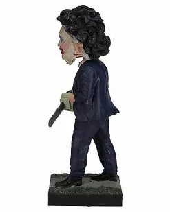 Leatherface Pretty Woman Mask Bobblehead Statue - The Texas Chainsaw M 11 Leatherface Pretty Woman Mask Bobblehead Statue - The Texas Chainsaw M -Spirit Halloween Shop 01600295 c