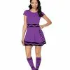 Adult Vivid Violet Crayon Dress Costume - Crayola 1 Adult Vivid Violet Crayon Dress Costume - Crayola -Spirit Halloween Shop 01600527 a