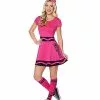 Adult Razzmatazz Crayon Dress Costume - Crayola 2 Adult Razzmatazz Crayon Dress Costume - Crayola -Spirit Halloween Shop 01600543 a