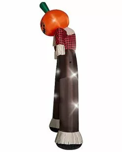 12 Ft Light-Up Pumpkin Scarecrow Inflatable Archway 10 12 Ft Light-Up Pumpkin Scarecrow Inflatable Archway -Spirit Halloween Shop 01602218 d