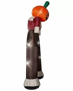 12 Ft Light-Up Pumpkin Scarecrow Inflatable Archway 11 12 Ft Light-Up Pumpkin Scarecrow Inflatable Archway -Spirit Halloween Shop 01602218 e