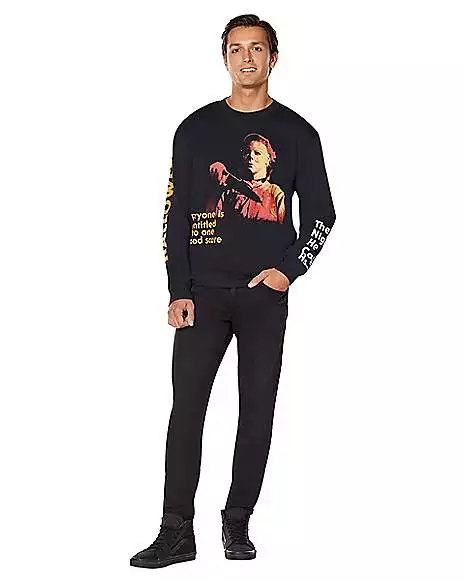 Michael Myers One Good Scare Sweatshirt - Halloween 5 Michael Myers One Good Scare Sweatshirt - Halloween - Image 3