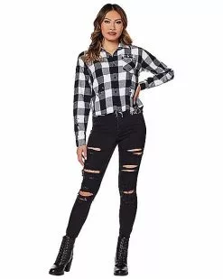 Adult Spirit Halloween Flannel Shirt