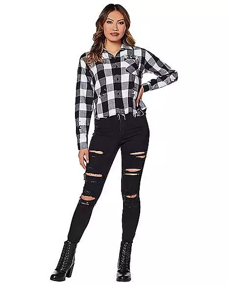 Adult Spirit Halloween Flannel Shirt 3 Adult Spirit Halloween Flannel Shirt