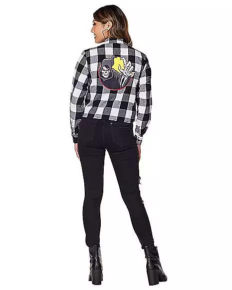 Adult Spirit Halloween Flannel Shirt 4 Adult Spirit Halloween Flannel Shirt - Image 2