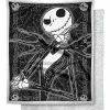 Dark Cover Jack Skellington Fleece Blanket - The Nightmare Before Chri 2 Dark Cover Jack Skellington Fleece Blanket - The Nightmare Before Chri -Spirit Halloween Shop 03382215 a