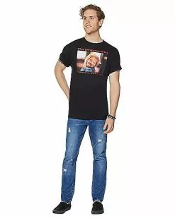 Crazy Chucky T Shirt - Child's Play 8 Crazy Chucky T Shirt - Child's Play -Spirit Halloween Shop 03480217 c