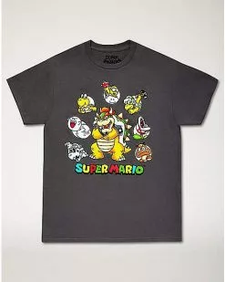 Super Mario Bowser And Friends T Shirt- Nintendo