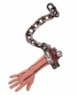 Hanging Chained Bloody Arm Decoration