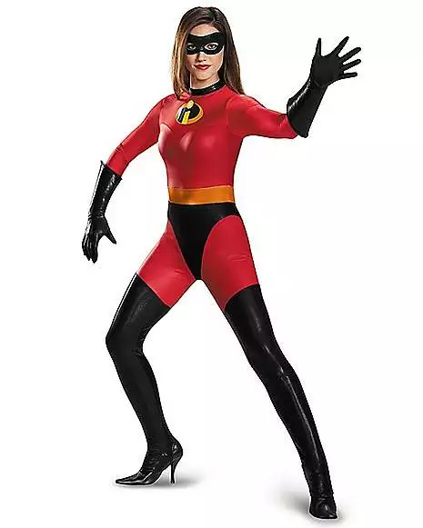 Adult Mrs. Incredible Bodysuit Costume - The Incredibles