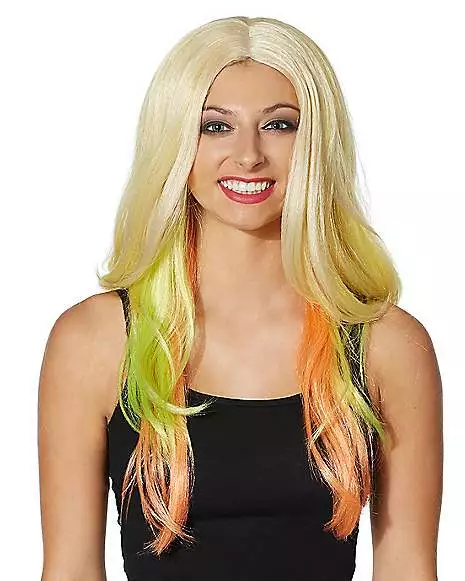 Adult Rainbow Ombre Wig 3 Adult Rainbow Ombre Wig