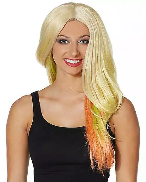 Adult Rainbow Ombre Wig 5 Adult Rainbow Ombre Wig - Image 3