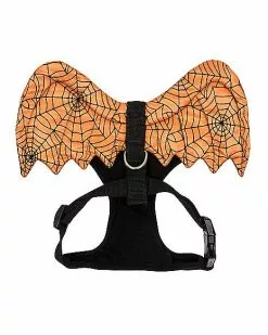 Orange Web Wings Pet Harness 5 Orange Web Wings Pet Harness -Spirit Halloween Shop 07466394 b