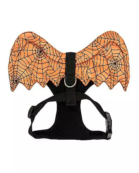 Orange Web Wings Pet Harness 4 Orange Web Wings Pet Harness - Image 2