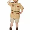 Adult Men's Zookeeper Plus Size Costume 1 Adult Men's Zookeeper Plus Size Costume -Spirit Halloween Shop 07518327 a