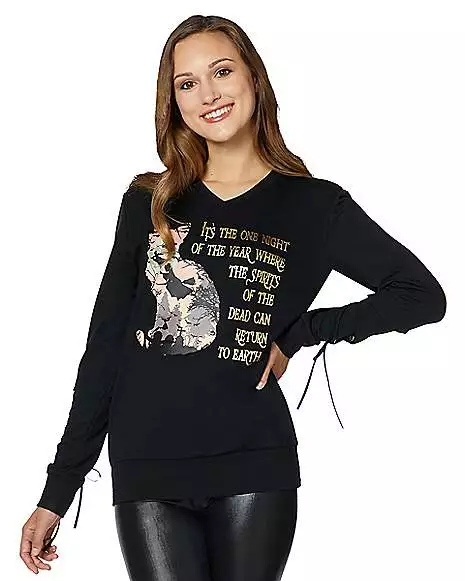 Thackery Binx Cat Sweatshirt - Hocus Pocus 3 Thackery Binx Cat Sweatshirt - Hocus Pocus
