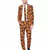 Adult Spooky Pumpkin Suit 2 Adult Spooky Pumpkin Suit -Spirit Halloween Shop 07561491 a