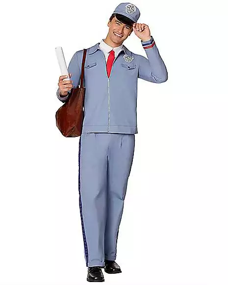 Adult Retro Mail Carrier Costume 3 Adult Retro Mail Carrier Costume
