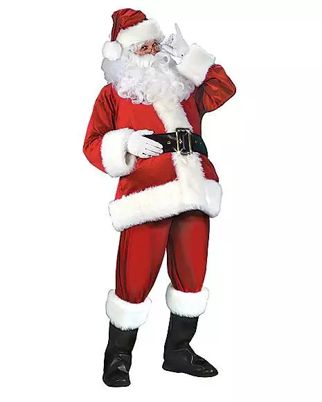 Adult Velvet Santa Suit Deluxe 3 Adult Velvet Santa Suit Deluxe